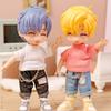 1 Pieces New ob11 bjd Doll Clothes T-shirt Denim shorts for 1/12 bjd obitsu11ob11 molly doll accessories Clothing