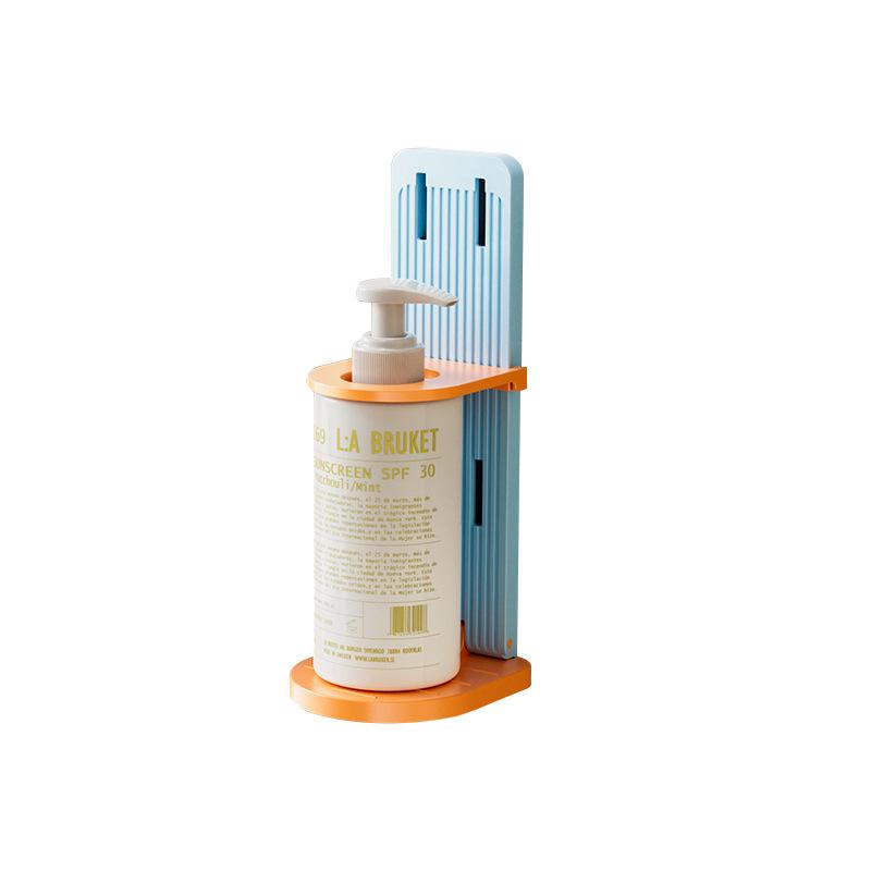 Adjustable Foldable Bathroom Storage Rack for Shower Gel and Shampoo