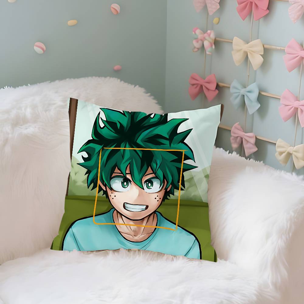Cute Iizuku MidoriyaS Kawaii Throw Pillow Covers Pattern Cushion Cover Suitable For Sofa Bedroom Car Pillow Cover