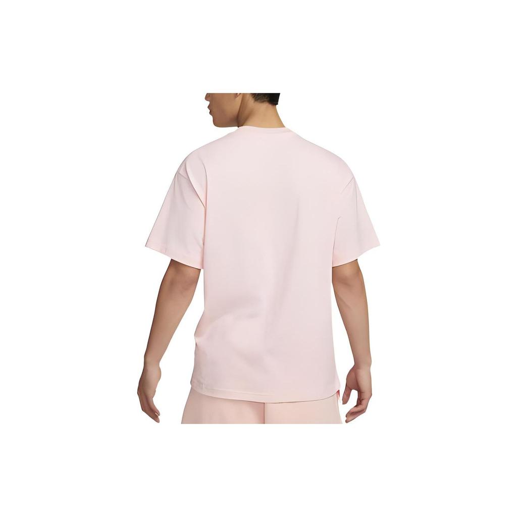 Nike Geometric Pattern Print Crew Neck Short Sleeve T-Shirt Men Tops Pink DV0679-610