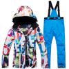 Winter Outdoor Ski Suit Suit Women's Warm Veneer Ski Suit Pants Suit