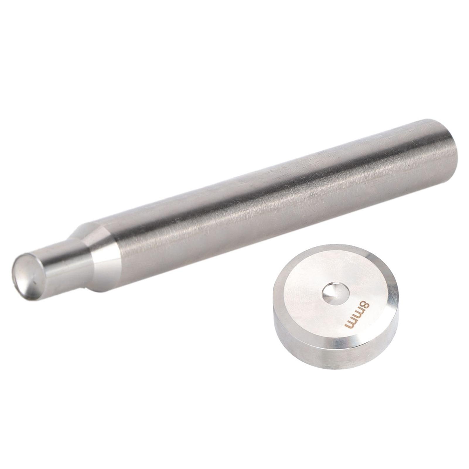 

Пуансон для заклепок Двусторонний 8 мм Плоский Инструмент для установки фиксации для DIY Кожаного ремесла Установка кнопок