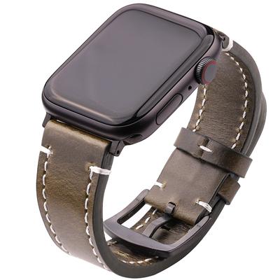Armband aus echtem Leder für Apple Watch Band 44 mm 45 mm 40 mm 41 mm 42 mm 38 mm Armband Damen Herren Iwatch Serie 7 6 5 4 Se Armband