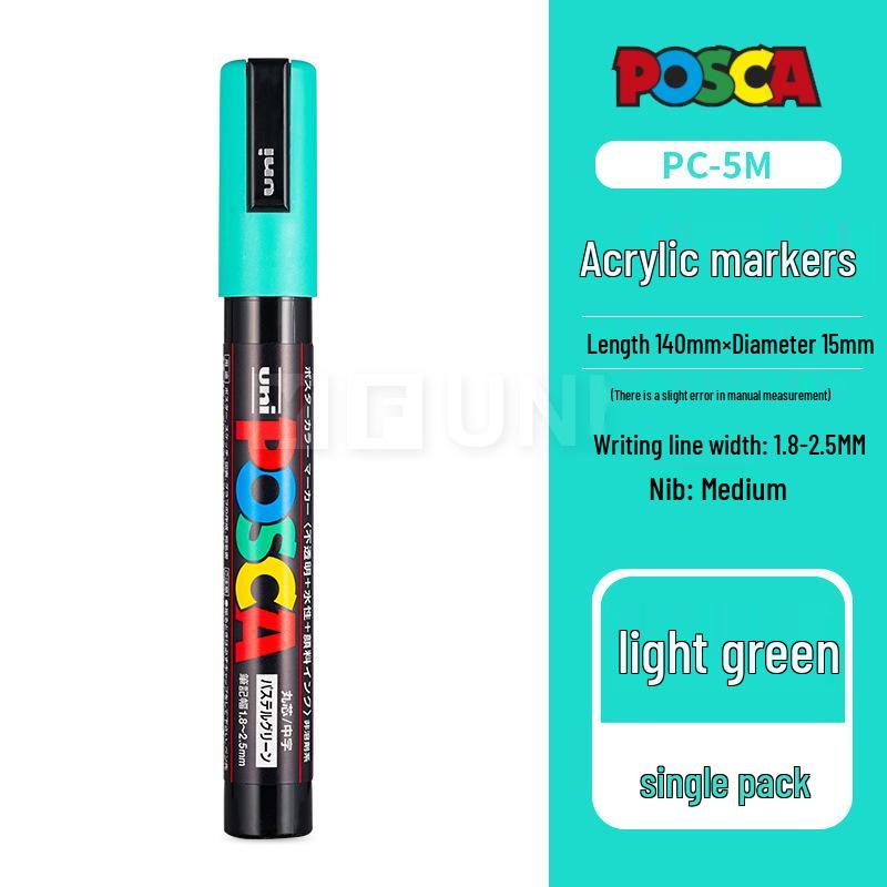 Mitsubishi UNI POSCA PC-5M Weißer Farbe-Marker für Poster - Kontaktieren Sie den Kundenservice für große Mengen