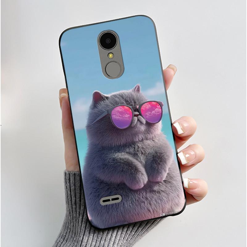 Casing For LG K4 2017 X230/LG K8 2017 X300 Slim Case Aesthetic Luxury Cute Cool Boys Girls Black Matte Soft Silicone Back Cover