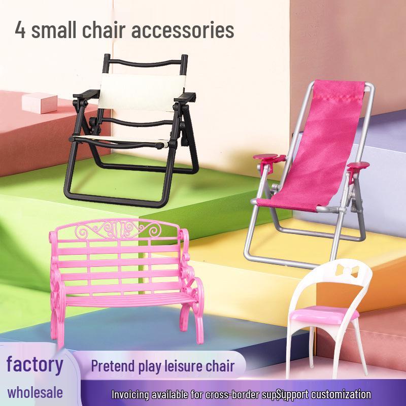 Barbie Puppe Liegestuhl - Großes Rollenspiel-Zubehör