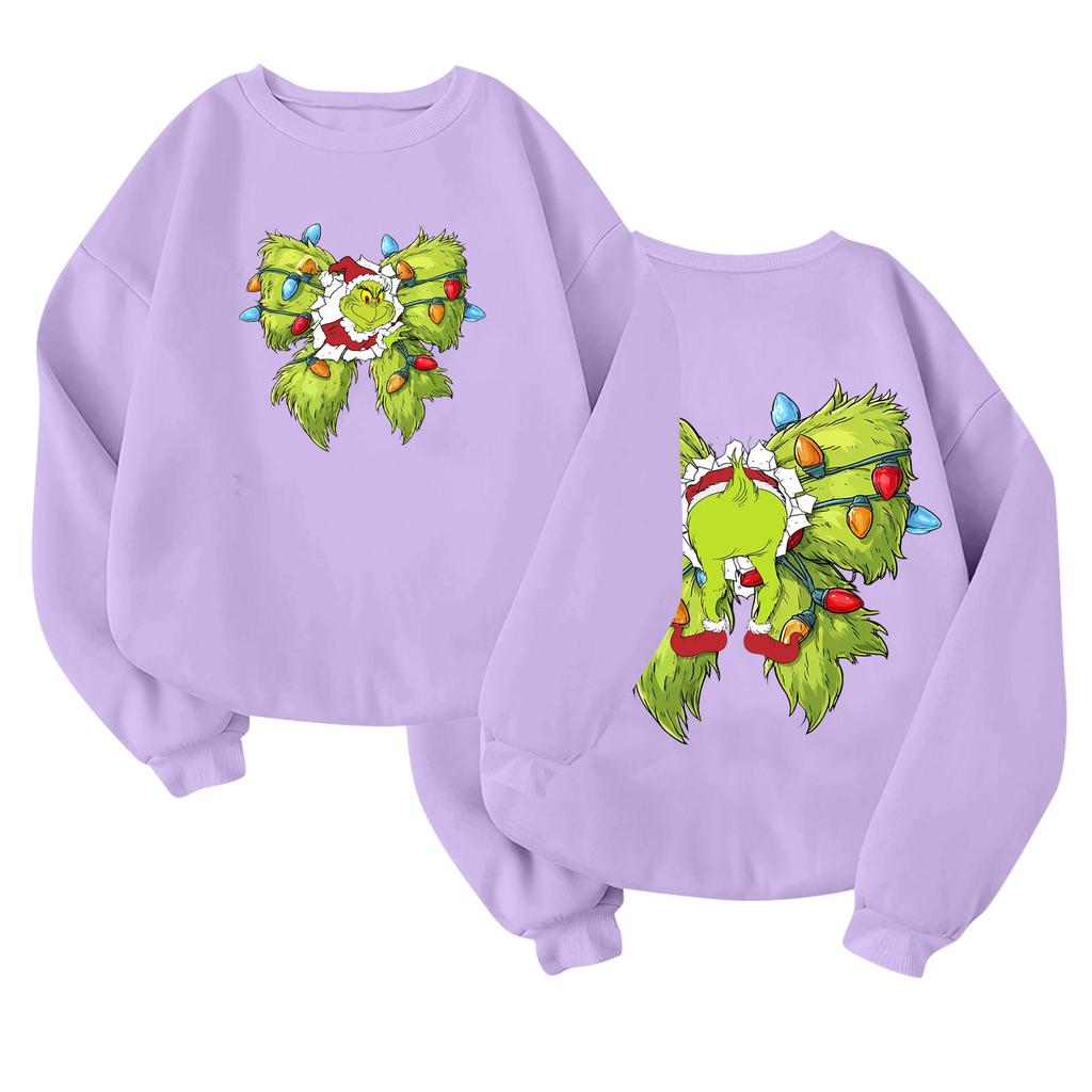 Children's Fashionable Lightweight Long-sleeved Round Neck Pullover With Pockets Printed Pullover
