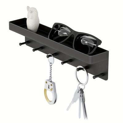 Multifunktionaler Küchenorganizer, Badezimmer-Aufbewahrungsregal, Über-Tür-Hänger, Wandmontierter Schlüsselhalter, Selbstklebendes Haushaltsregal