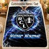 Flannel Blanketracing club de lens Custom Name Text Personalized Soft Warm Throw Blanket Home Decor Gift
