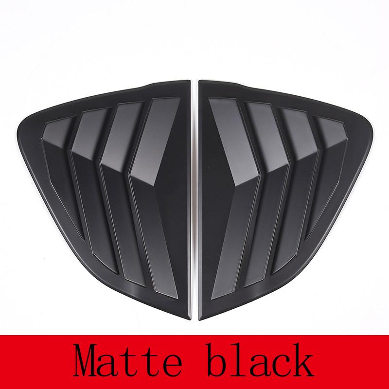 

For Mazda MX-5 2016- ABS Matte black Car Rear Window Triangle Exterior Shutter Deflector Decoration Modified Accessrories матовий чорний колір