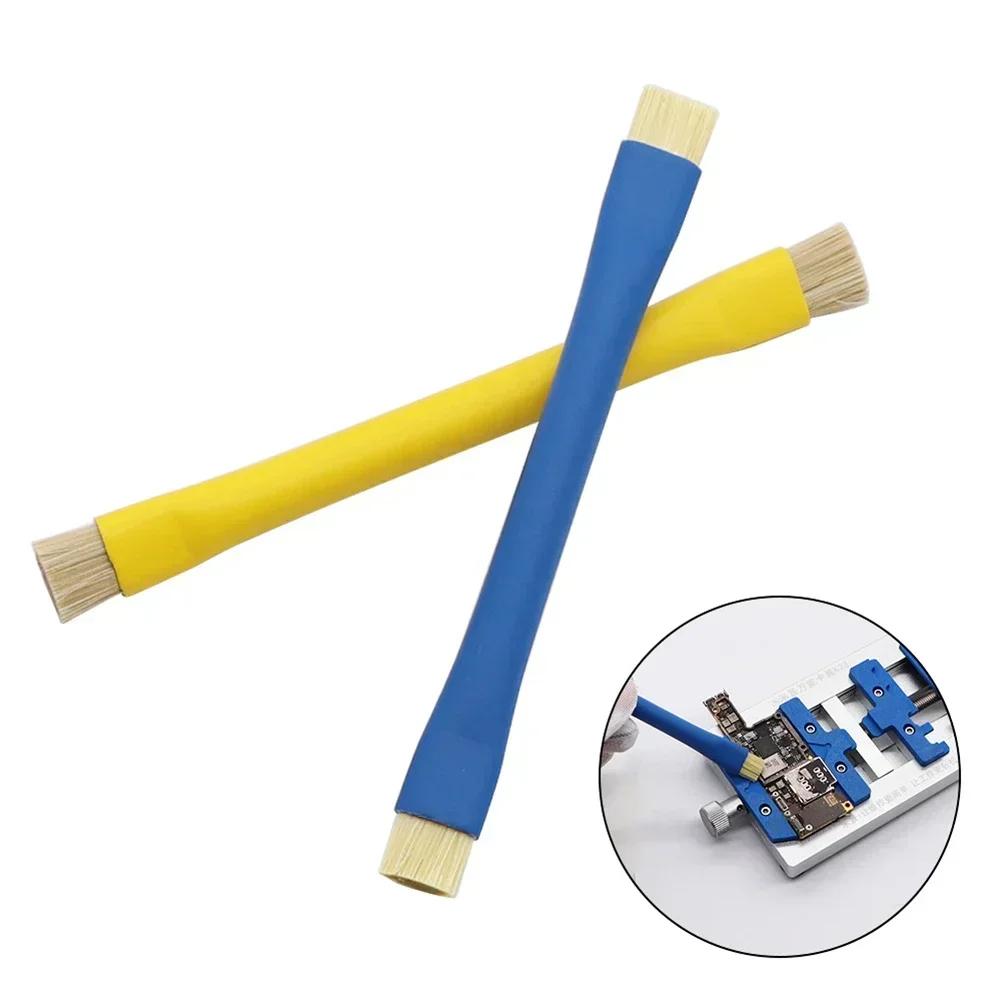 1 Stück Flussmittelpinsel für Leiterplatten zur IC-Reinigung, beidseitig verwendbar, antistatisch, zur Staubentfernung und sicheren Elektronikwartung