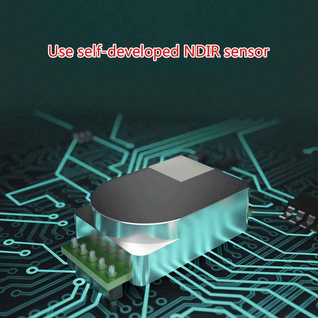 Detectores de dióxido de carbono CO2 Monitor de qualidade do ar interno Monitor de CO2 portátil PM2.5 PM-1.0 PM10- Medidor de HCHO TVOC para casa