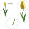 10pcs 29cm Tulipa Amarela Simulação Toque Flor de Tulipa Artificial Decoração de Casa Quarto Enfeites de Jardim Adereços de Casamento Flores Falsas