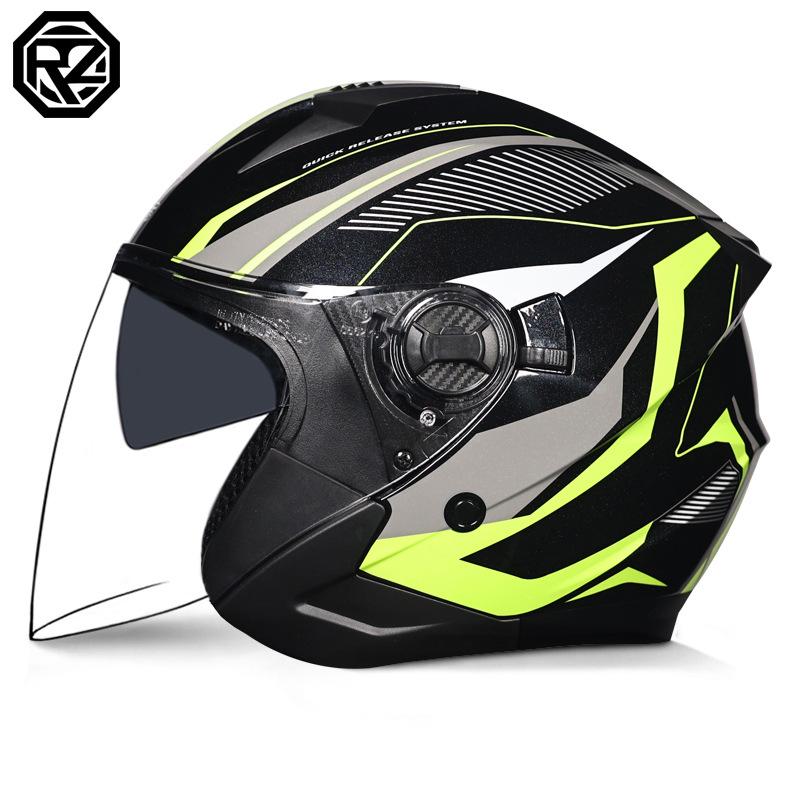 Electric bike helmets for men and women, summer retro half helmets, all-season breathable and lightweight helmets for riding