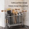 Wall-Mounted Stainless Steel Chopstick Holder F9