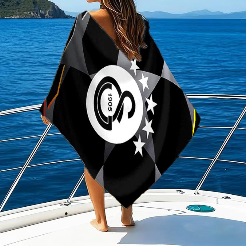 Asciugamano da Spiaggia in Microfibra con Stemma del Galatasaray Football Club, Leggero e Asciugatura Rapida, per Viaggi Estivi, Essenziale da Spiaggia, Piscina all'Aperto