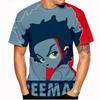Zomer Unisex Mode Kortmouwig T-shirt Craig Smokey X Boondocks Huey Riley 3D Geprint Casual T-shirt Kinderen Bovenkleding
