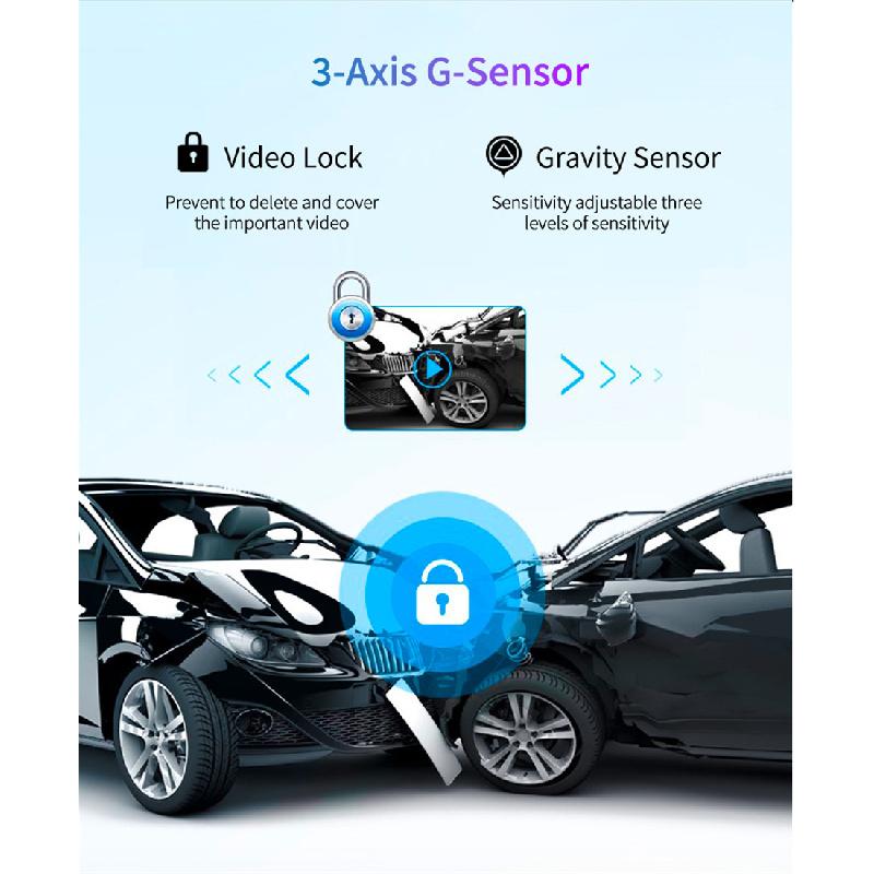 12" Ips Touch Screen 4K Front Camera Dash Cam - Supports Wireless Carplay/Android Auto With G-Sensor & Fm Transmitter