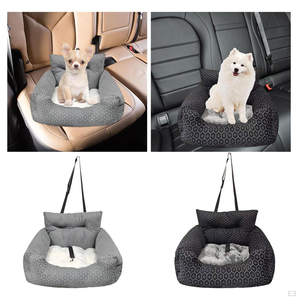Booster Dog Car Seat Portable Comfortable Outdoor Kennel Pet SUV for Large Cats Puppies