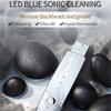 Ultrasonic Skin Scrubber Rechargeable Blackhead Remover & Pore Cleanser, Portable Facial Cleansing Device for Acne Prone Skin