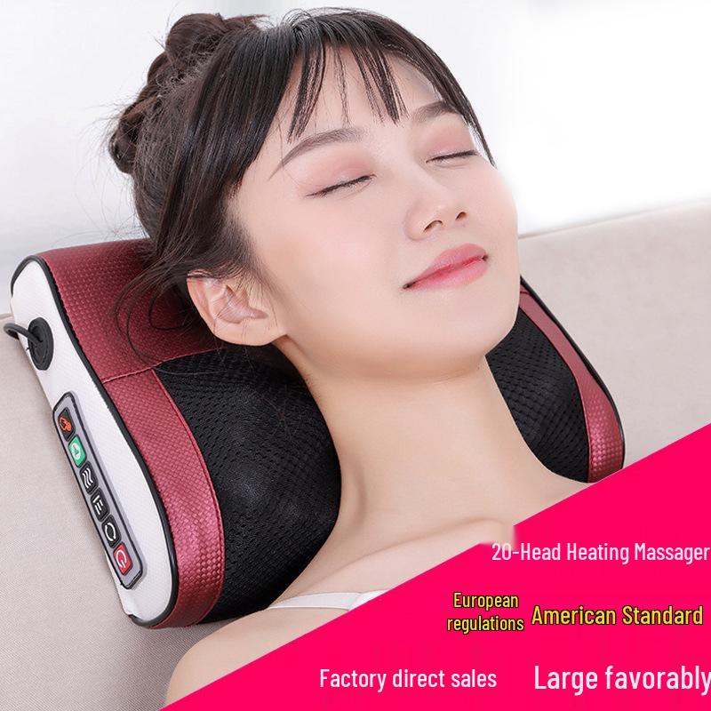Vollkörper-Heizkissen mit Massagefunktion für Nacken, Wirbelsäule, Taille und Rücken