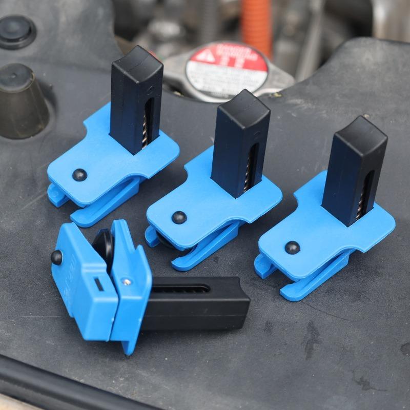 4PCS/Set Automotive Brake Nozzle Clamp Plastic Hose Pipe Clip Hose Finisher Clamp Car Brake Oil Pipe Plug Auto Accessories