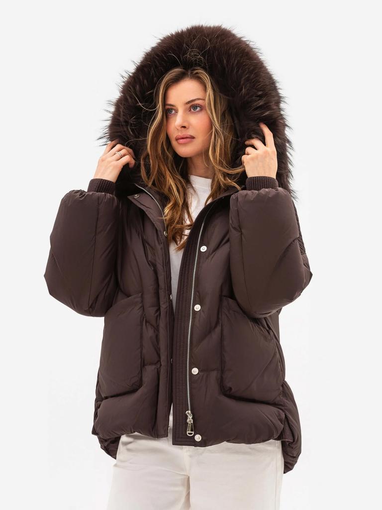 Women's Jacket Vo-tarun 085 M Chocolate