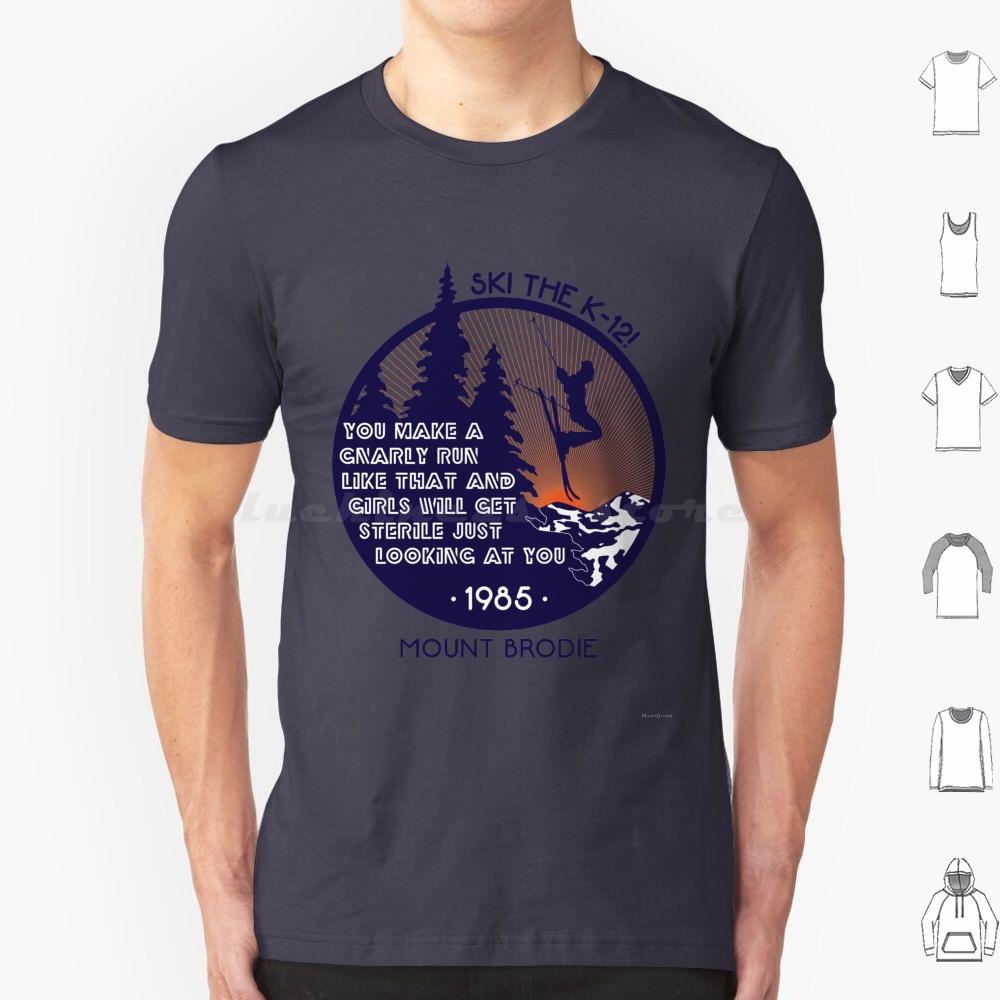 Gnarly Run T Shirt Big Size 100 Cotton K12 K 12 Betteroffdead 80s 80smovie Ski Skiing Eighties Skier 1985 Movie