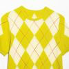 2025 Spring/Summer Women's Slim-Fit Diamond Pattern Knit Top