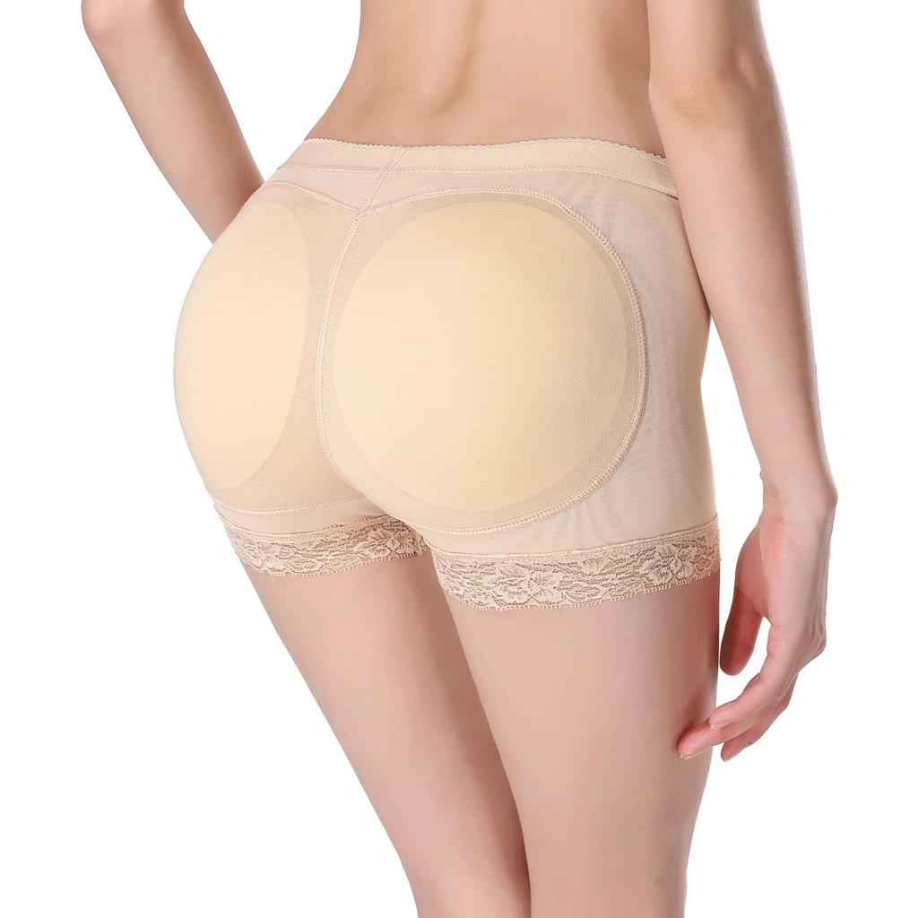 Lace Mesh Buttocks and Abdomen Shaping Panties with Inserts for Women