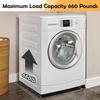 2pcs Heavy Duty Telescopic Appliance Roller Washing Machine Refridgerator Freezer Mover Wheel Bases With Brake Furniture