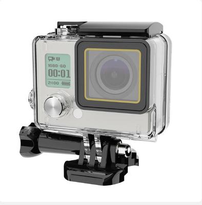 Voor GoPro Hero 4 3+ Waterdichte behuizing 60m Onderwaterduik Beschermhoes voor Go Por 4 3+ GoPro4 Duikhoes Accessoire
