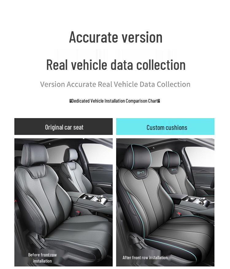 Car Seat Cushion for Qin PLUS DM-i: Leather, Five-Seater, Compatible with 25 Models