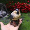 Model Bird Resin With Pinecone And Acorn For Memorial And Festive Gift Giving