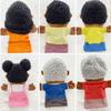 Hand Puppet Doll Black African Grandparents Parents Son Daughter Family Member Cartoon Doll Interactive Toys Kids Storytelling Pretend Play
