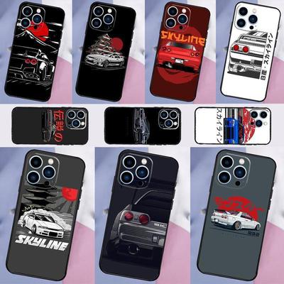 Apple Iphone15 Pro Mobile Phone Case Jdm Skyline Car Mobile Phone Case Is Painted And Anti-Drop Huawei Anti-Drop.