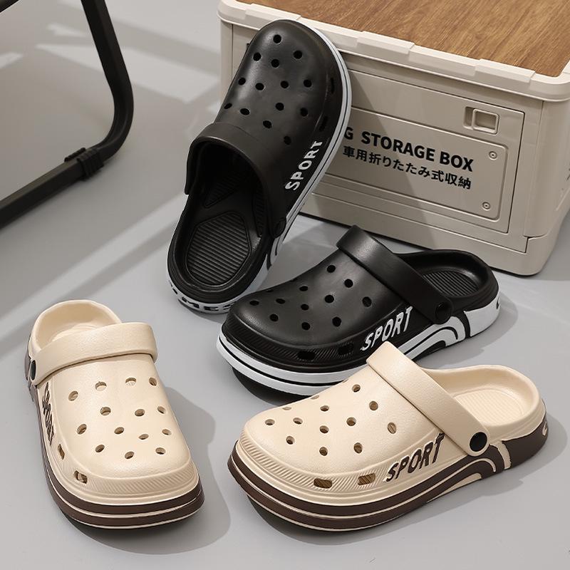 Ciabatte da Spiaggia a Punta Chiusa Bicolore Genitore-Figlio 2025 - Scarpe Casual Comode per l'Esterno, Uomo e Donna
