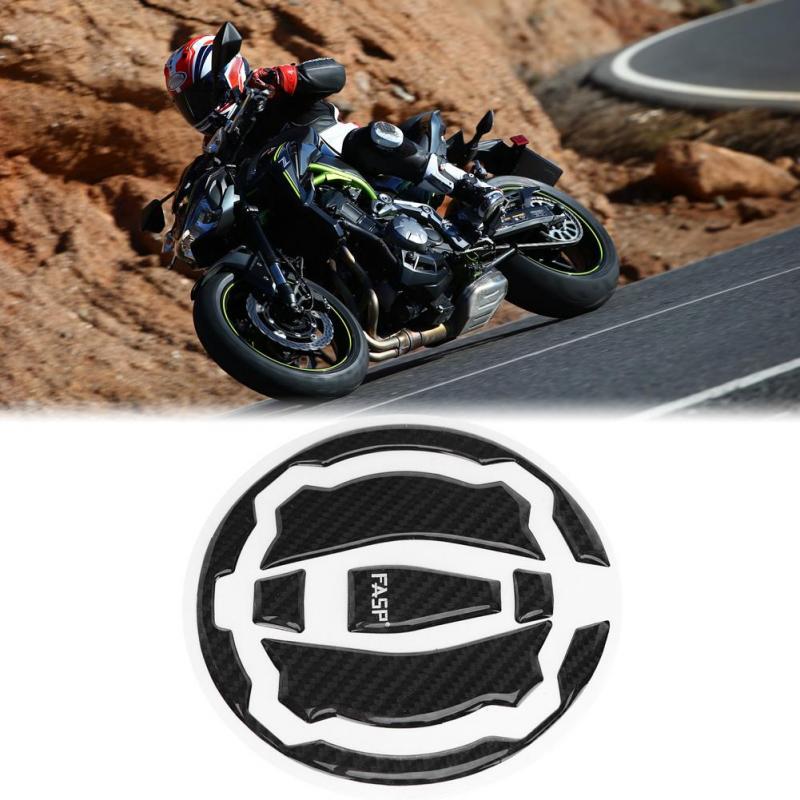 A Pro Adhesive Tank Fuel Petrol Cap Decal Fibre Look for Kawasaki Motorbike Carbon