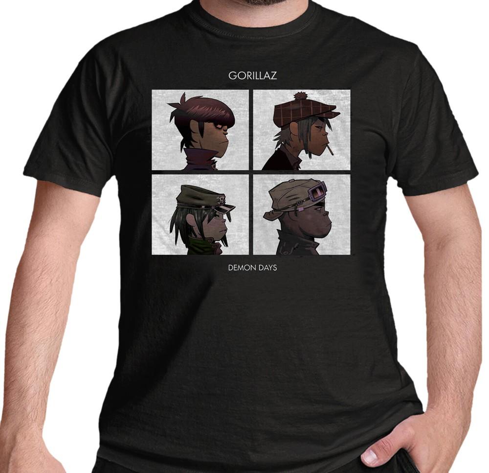 Official Gorillaz T Shirt Demon Days White Or Black New S To 2XL