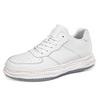 Spring heightening men's shoes leather surface breathable casual sports shoes men's dissolving shoes men's thick soles