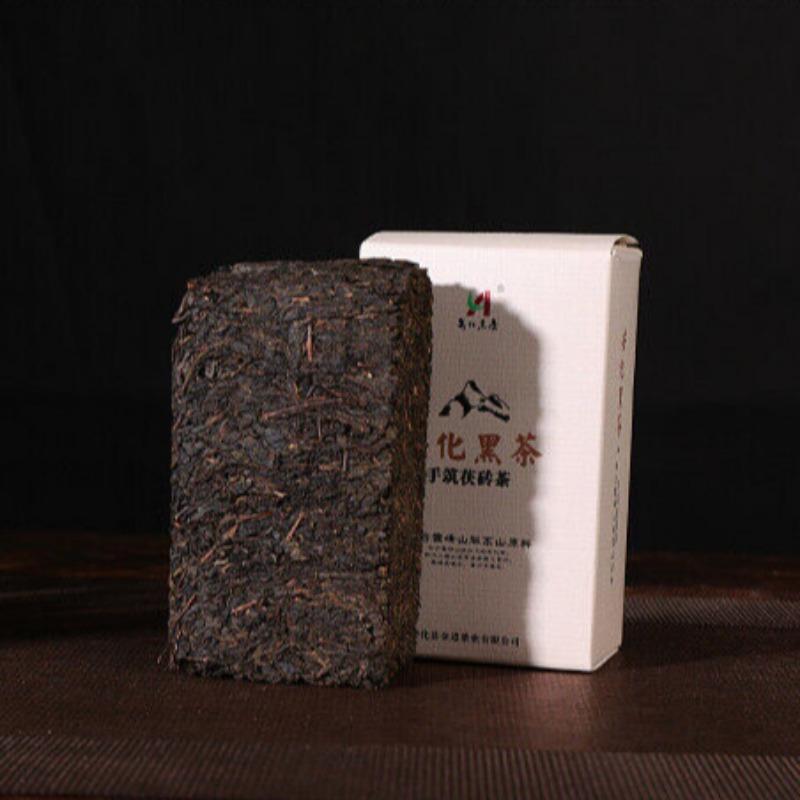 208 g Anhua Black Tea Autentisk Hunan Tea Håndbygget Aged Tian Fu Brick Tea