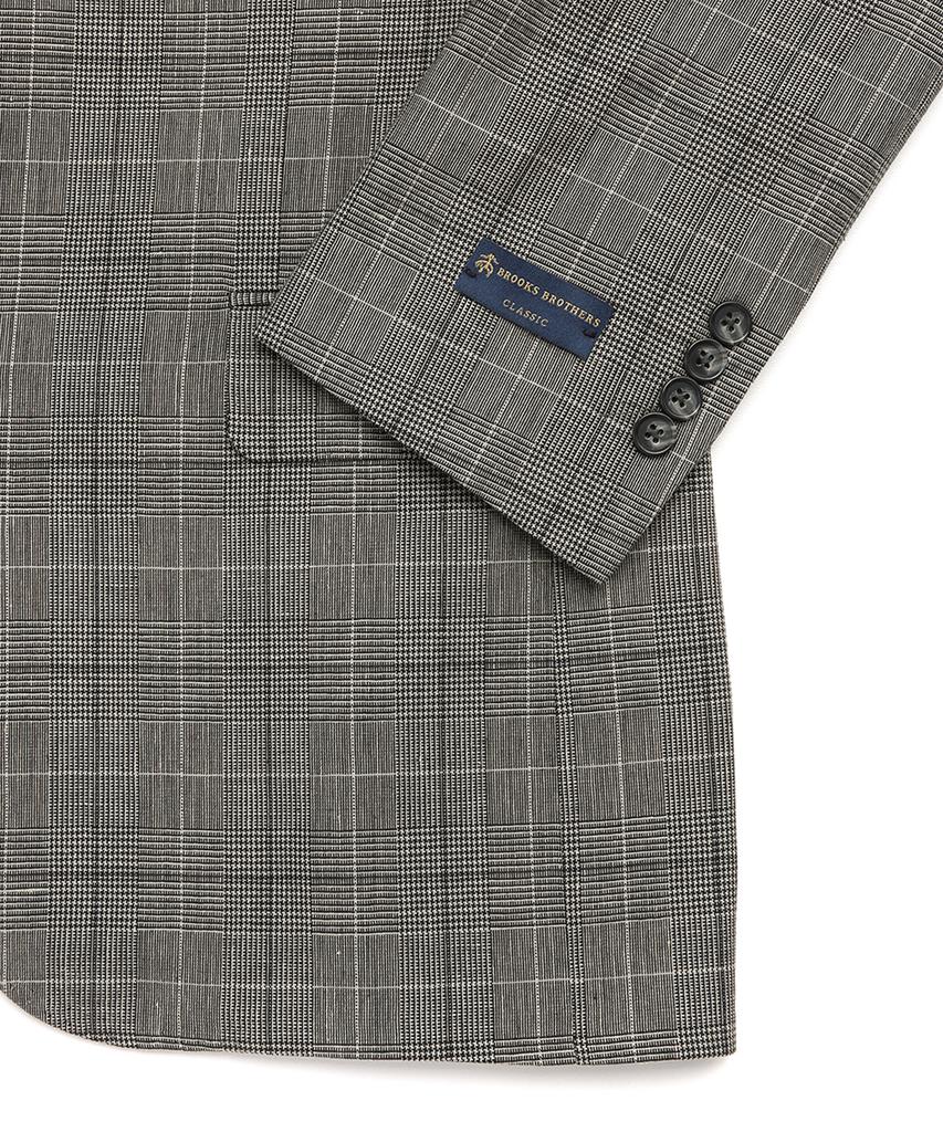 BROOKS BROTHERS Classic Fit Linen Cotton 2-Button Jacket (Grey) (Bbjsmf8436Wes)