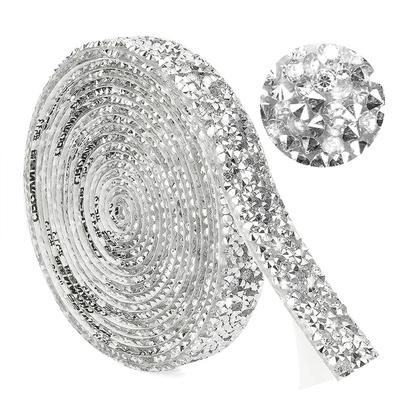 1 Yard Tape Trim Multicolor Garment Accessories DIY Sewing Ribbon 1.5cm Rhinestones Appliques Hot Fix Strass
