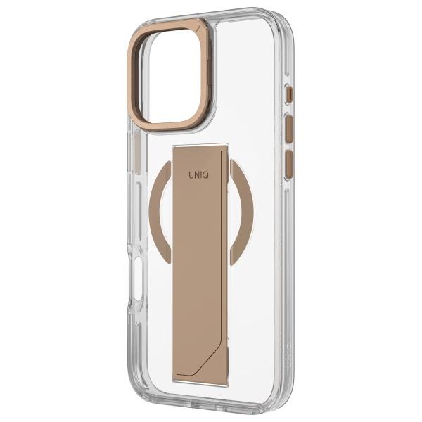 Uniq Etui Heldro Max Iphone 16 Pro 6.3  Magclick Charging Złoty/Taupe Gold