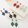 Palace Style Elegant Earrings for Women Classycut Out Rhinestone Earrings Fashion Earrings