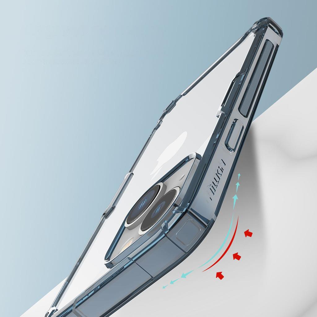 Nillkin Nature Pro Rugged Case for iPhone 14 - Blue Protective Cover