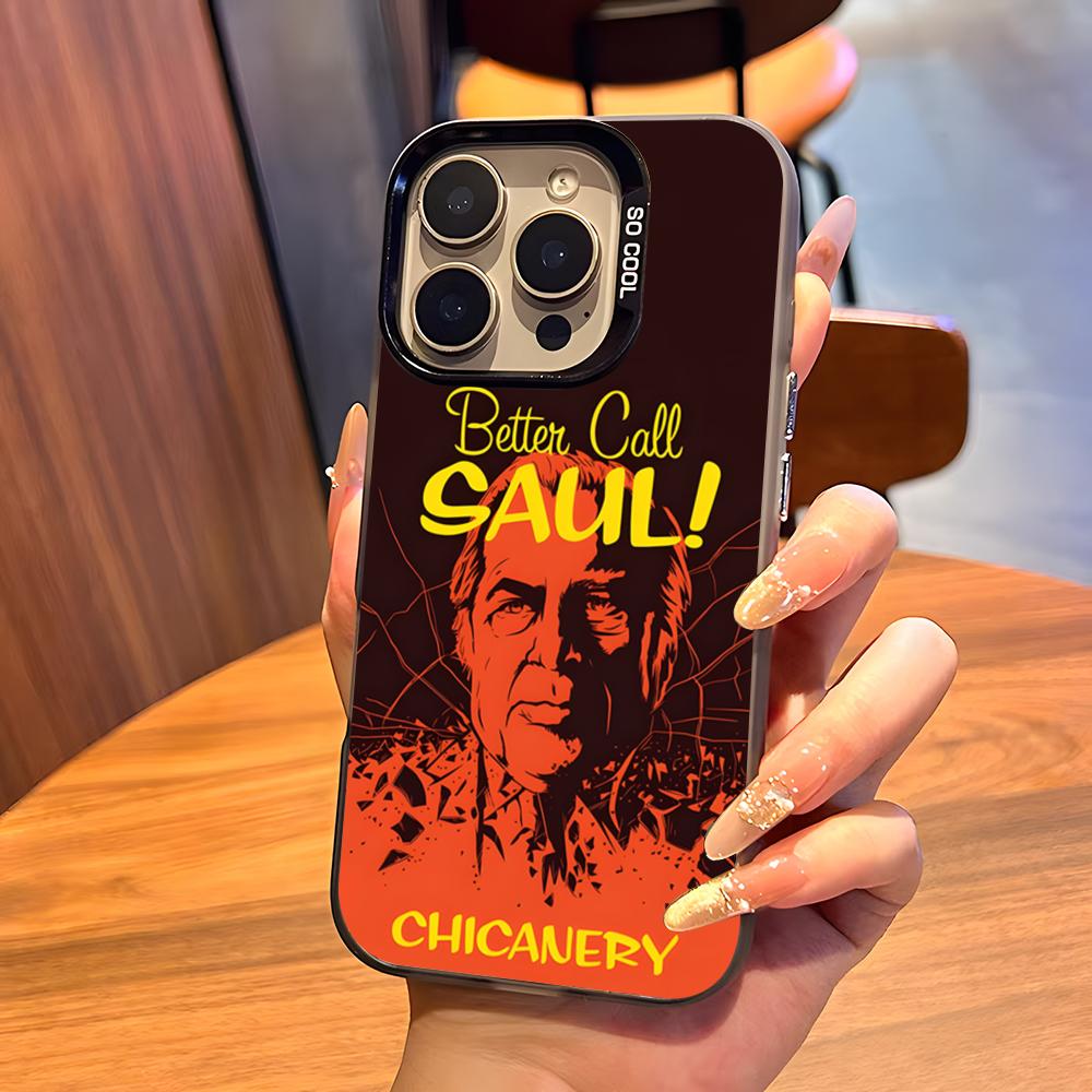 Better Call Saul Phone Case For IPhone17 Air 16 15 14 Plus 13 12 11 Pro 7 8 XS Max XR Silver Black Bumper Case