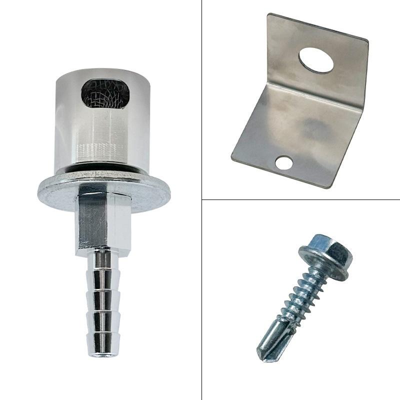 Car Fuel Tank Vent Valve 5/16 Inch Barbed Metal Remote Mount Breather for Off-Road Vehicle Repair Replacement