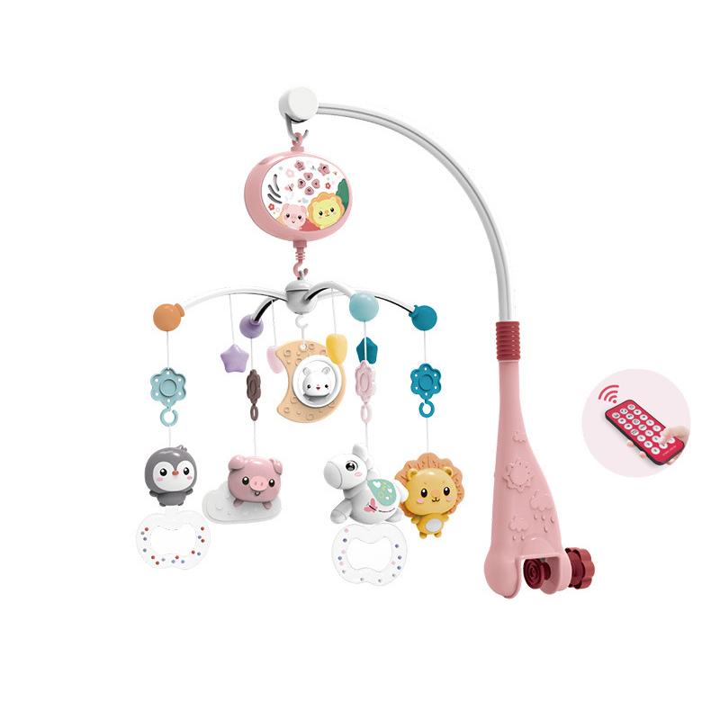 Remote Control Musical Baby Crib Mobile with Lights Music  Projection for Infants Crib Toys for Newborn Baby Mobile for Crib