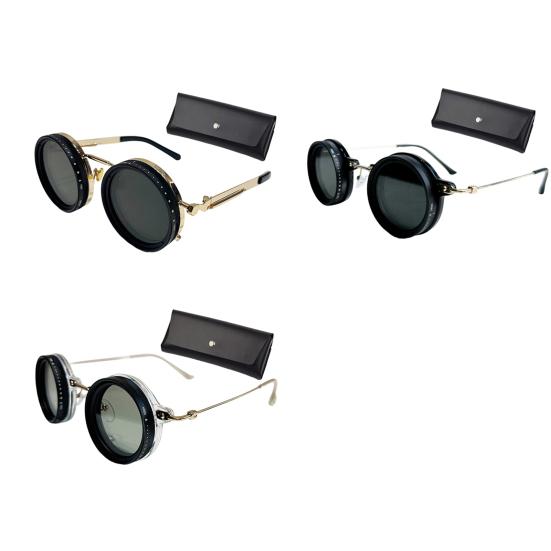 Malé okrúhle polarizované slnečné okuliare pre mužov ženy 1-9 stupňov nastaviteľný odtieň slnečné okuliare s ND filtrom šošovky na pláž, do tieňa, na rybolov, na šoférovanie